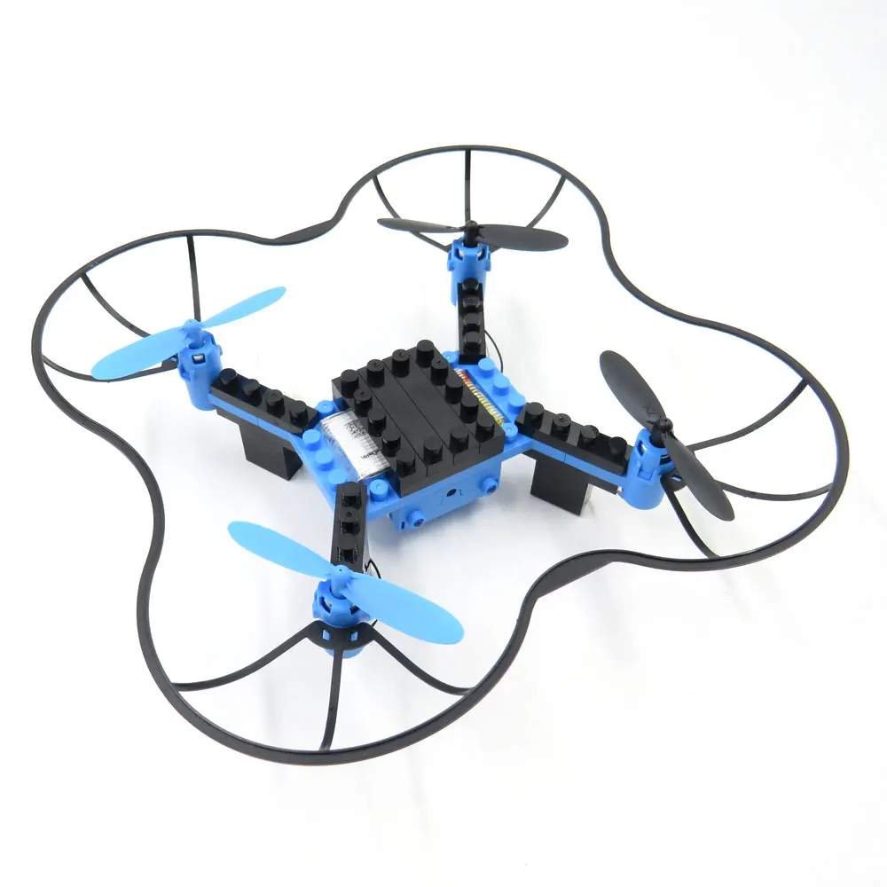 Flytec T11 DIY строительный блок Радиоуправляемый квадрокоптер с 3D откидной головкой