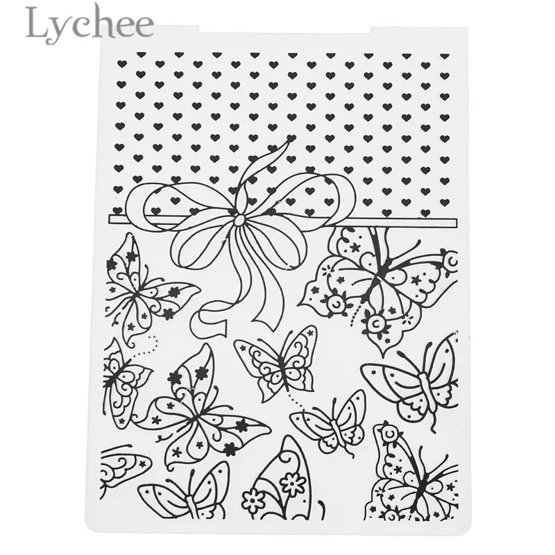 Lychee Life Цветочные листья день рождения пластиковая папка для тиснения карта