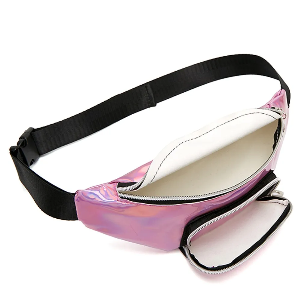 Женская сумка модная женская с блестками на плечах поясная кошелек надписью