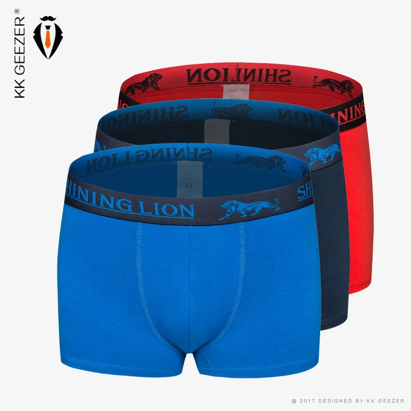 3 шт./лот Нижнее белье из хлопка трусы боксеры с изображением качества модное