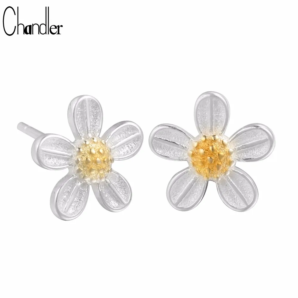 Женские серьги-гвоздики Chandler с цветущим цветком элегантные Популярные Роскошные