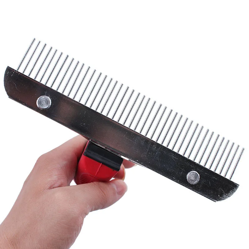 Профессиональная щетка для волос больших собак удлиненная короткая Расческа