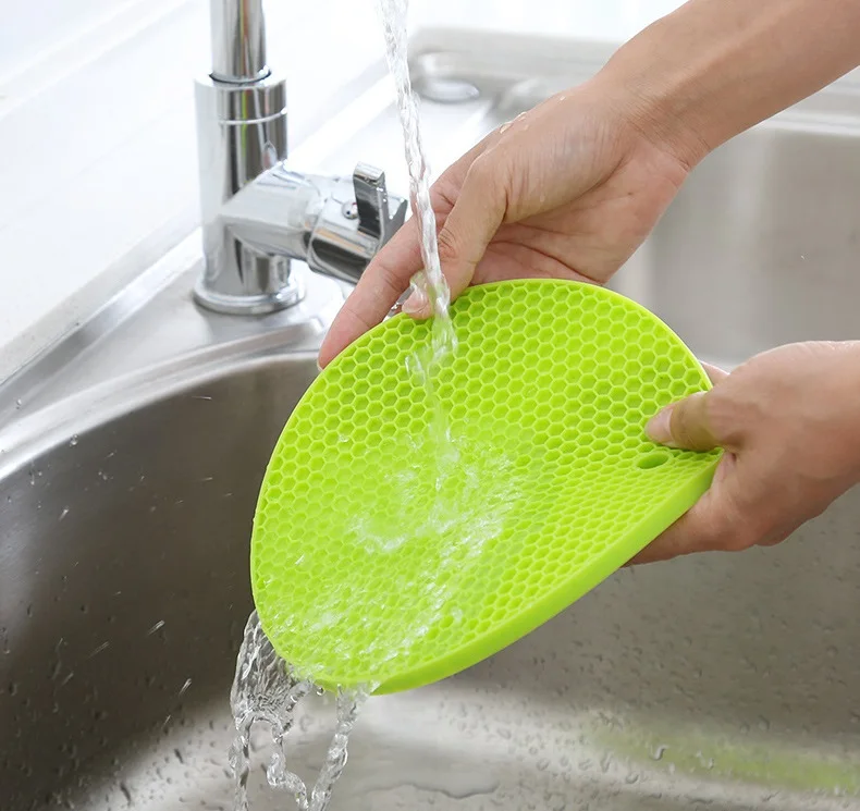 Многофункциональный Круглый Силиконовый нескользящий термостойкий Коврик для