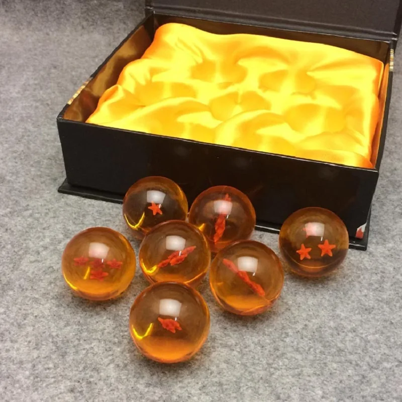 Экшн фигурка из ПВХ A Set 7pcs Dragon Ball Z модель игрушек с кристаллами звездочками