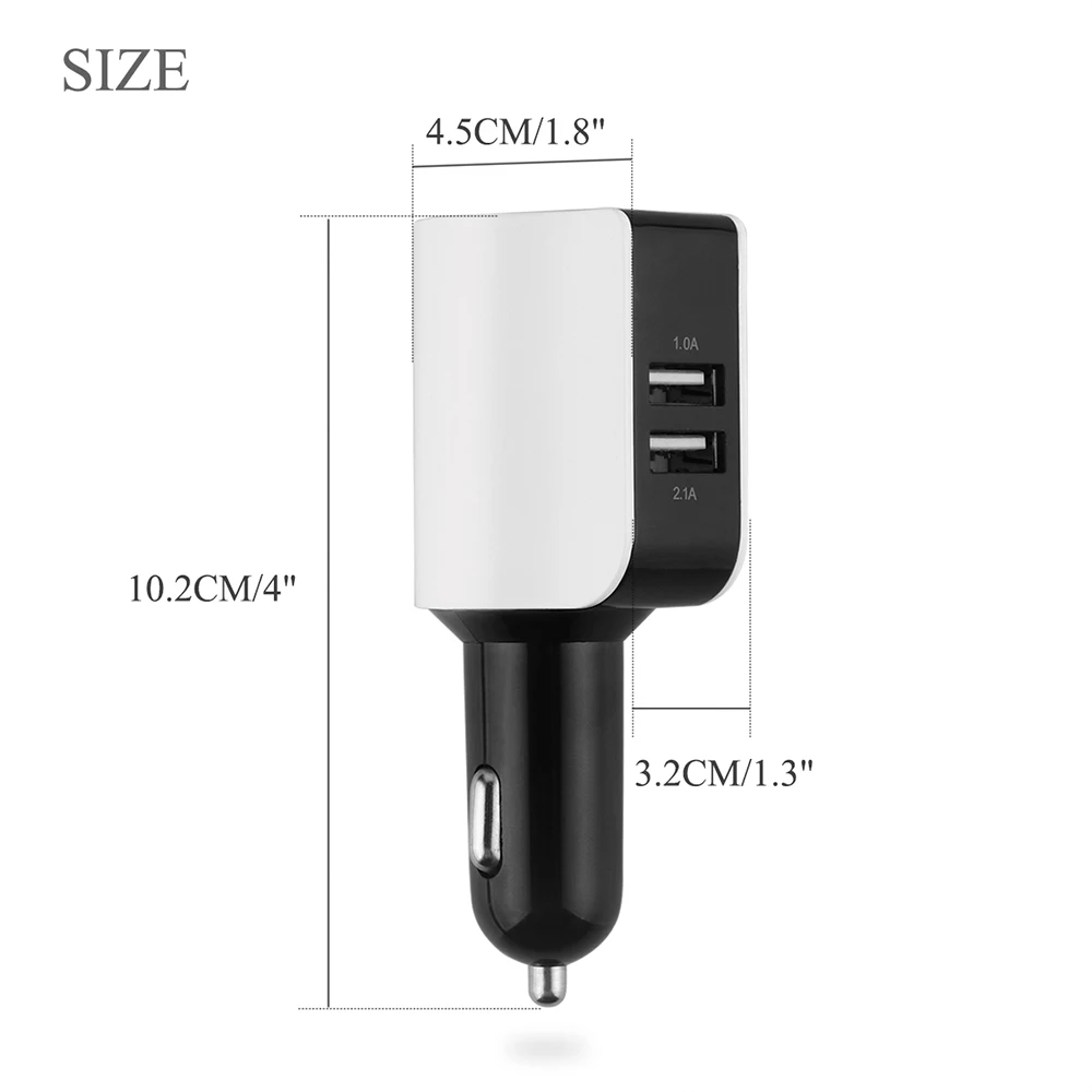 Автомобильное зарядное устройство Onever с двумя USB портами 2 1 А|charger for|charger for iphonecharger