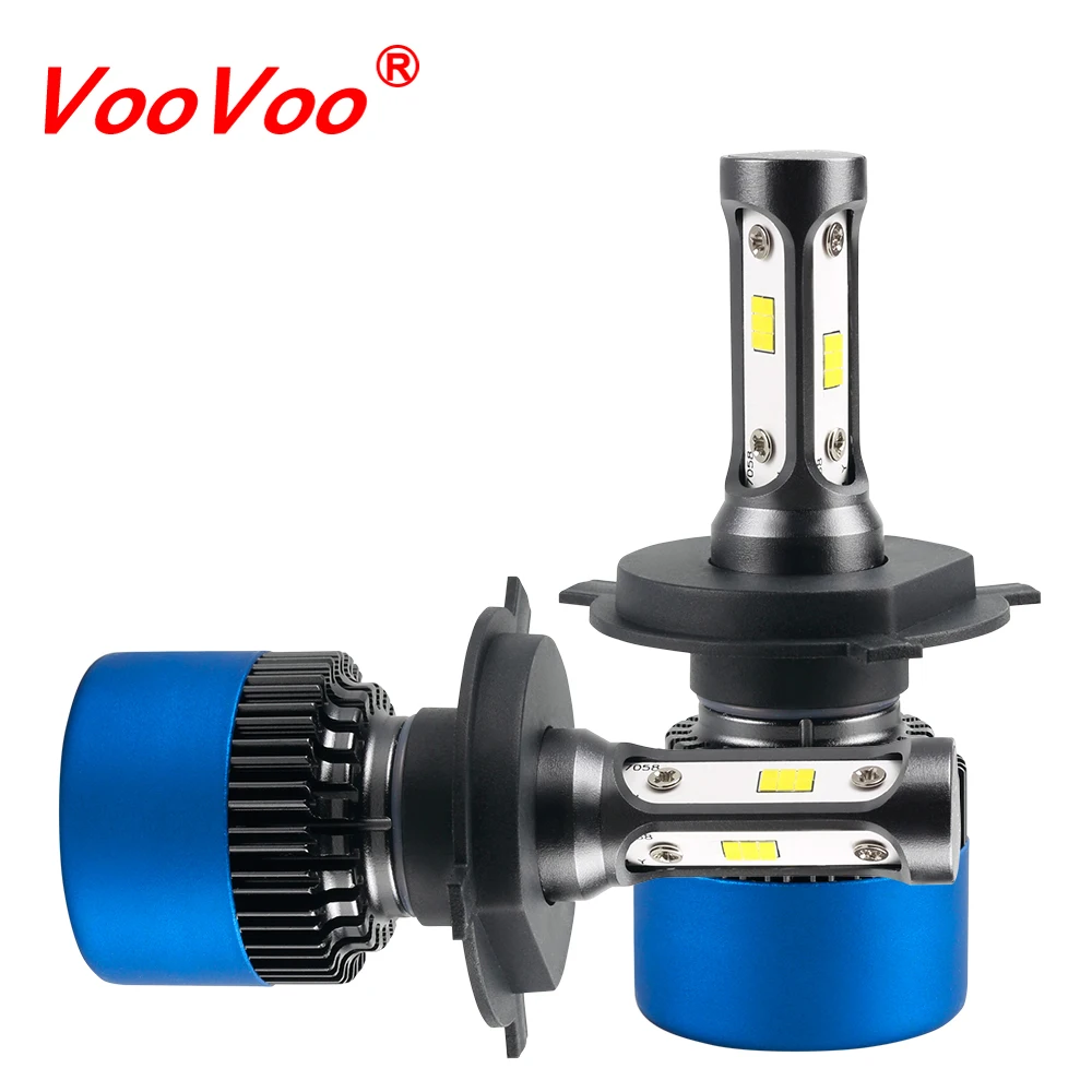 Налобный фонарь VooVoo S2 Plus светодиодный H4 H1 H3 H7 H11 9004 9005 9006 9007 9012 CSP 80 Вт 12000 лм 6500 к для