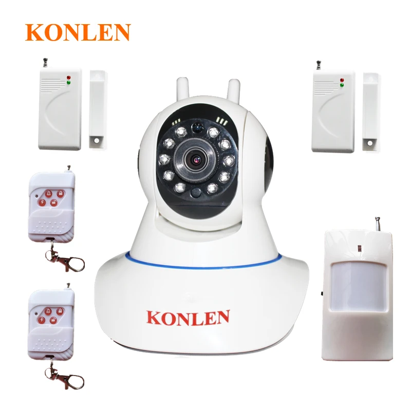 WIFI охранная сигнализация IP камера система безопасности PTZ HD аудио TF sd карта с
