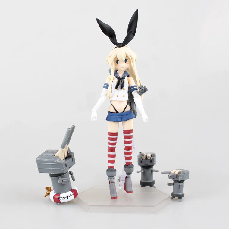 Бесплатная доставка аниме Kantai коллекция Shimakaze коробку 16 см пвх фигурку модель