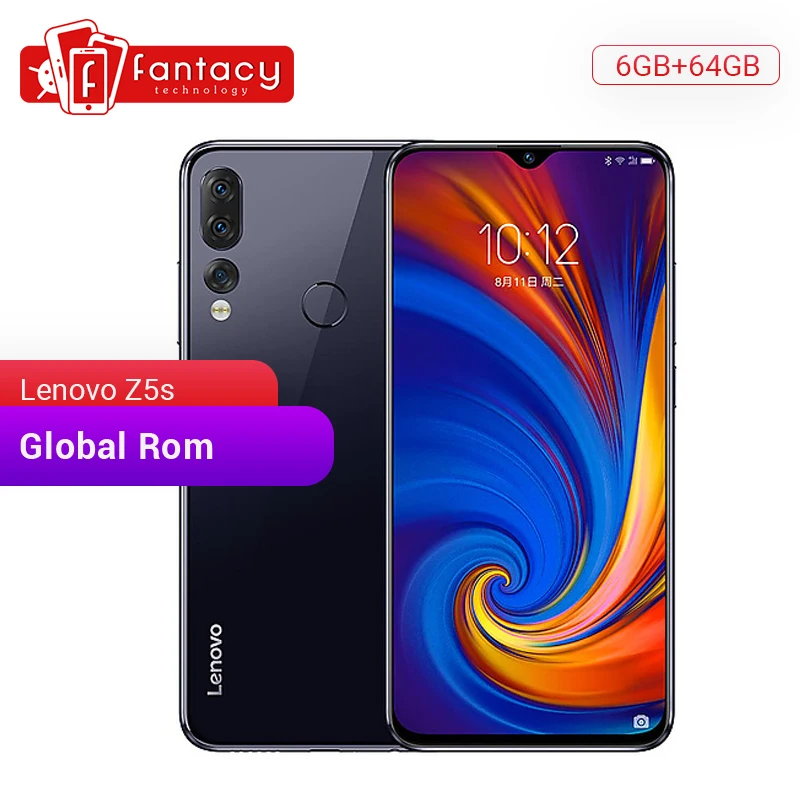 Lenovo Z5s с глобальной прошивкой 6 ГБ 64 Восьмиядерный мобильный телефон Snapdragon 710 AIE 16