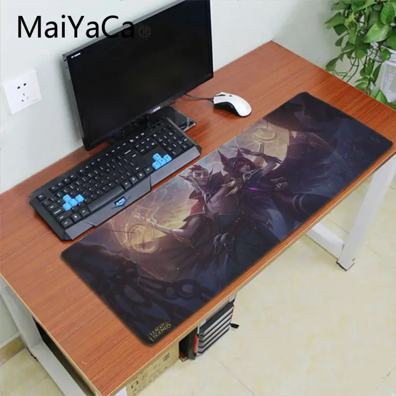 Lock Edge 30X70cm Maiyaca Лунная богиня Диана Лига Легенд коврик для мышки в стиле аниме игровой коврик для мыши геймер коврик для мышки с Аниме Коврик для мыши коврик скоростная версия - Цвет: Lock Edge 30X70cm