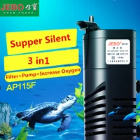 jebo series aquarium tank filter 5w multi function submersible filter plastic 220v 240v fish tank submersible pump spray ap115f