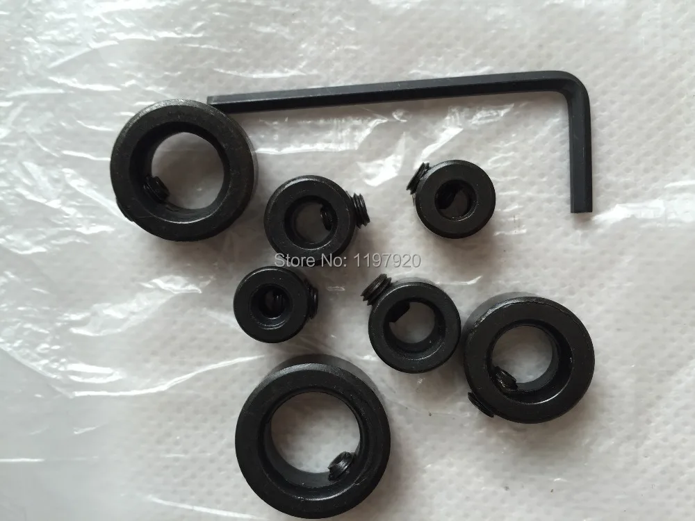 Fixmee 7 шт. Drill глубина Стопорные муфты & шестигранный ключ дюймовый стандарт для