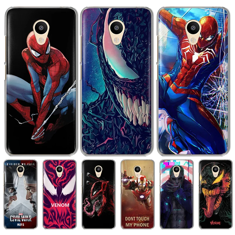 Iron Man For Meizu M3S M3 Note M5 M5S M5C M6 U10 U20 Pro 6 16th phone case Cover Cool funda Joker venom marvel Spiderman Capa |