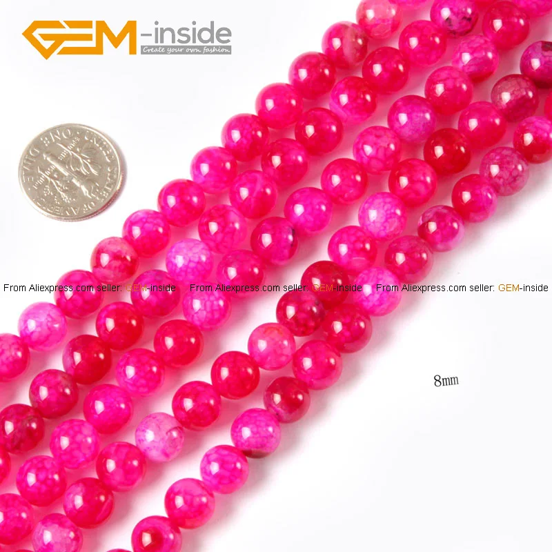 Круглые сливовые Хрустящие бусы из камня Агата для изготовления ювелирных