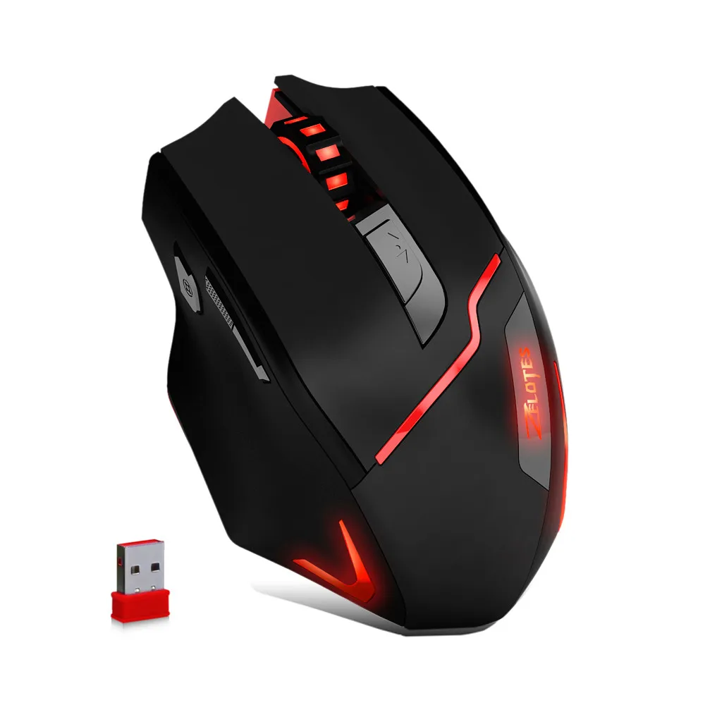 Zelotes F 18 Dual mode игровая мышь 3200 точек/дюйм проводная/беспроводной Регулируемый dpi