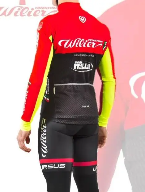 Winter long suit Wil pro team Велоспорт Джерси весна, лето, осень и зима Высокое качество Профессиональная велосипедная одежда - Цвет: Winter long suit