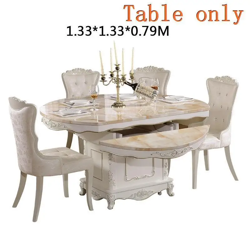 Комната Jantar Langer Eettafel De Salle Redonda Marmol набор яслей современный деревянный Европейский комедор Tablo Bureau Mesa обеденный стол - Цвет: MODEL G