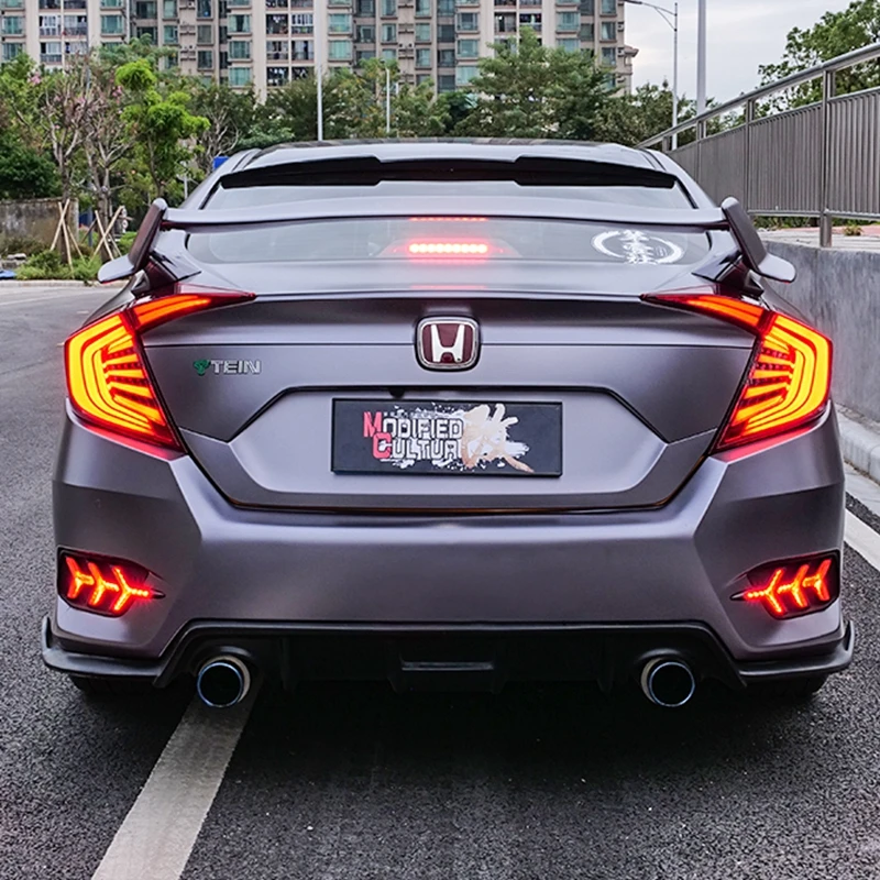 Для Honda Civic спойлер 2016 2017 автомобильный Стайлинг ABS пластик Неокрашенный задний
