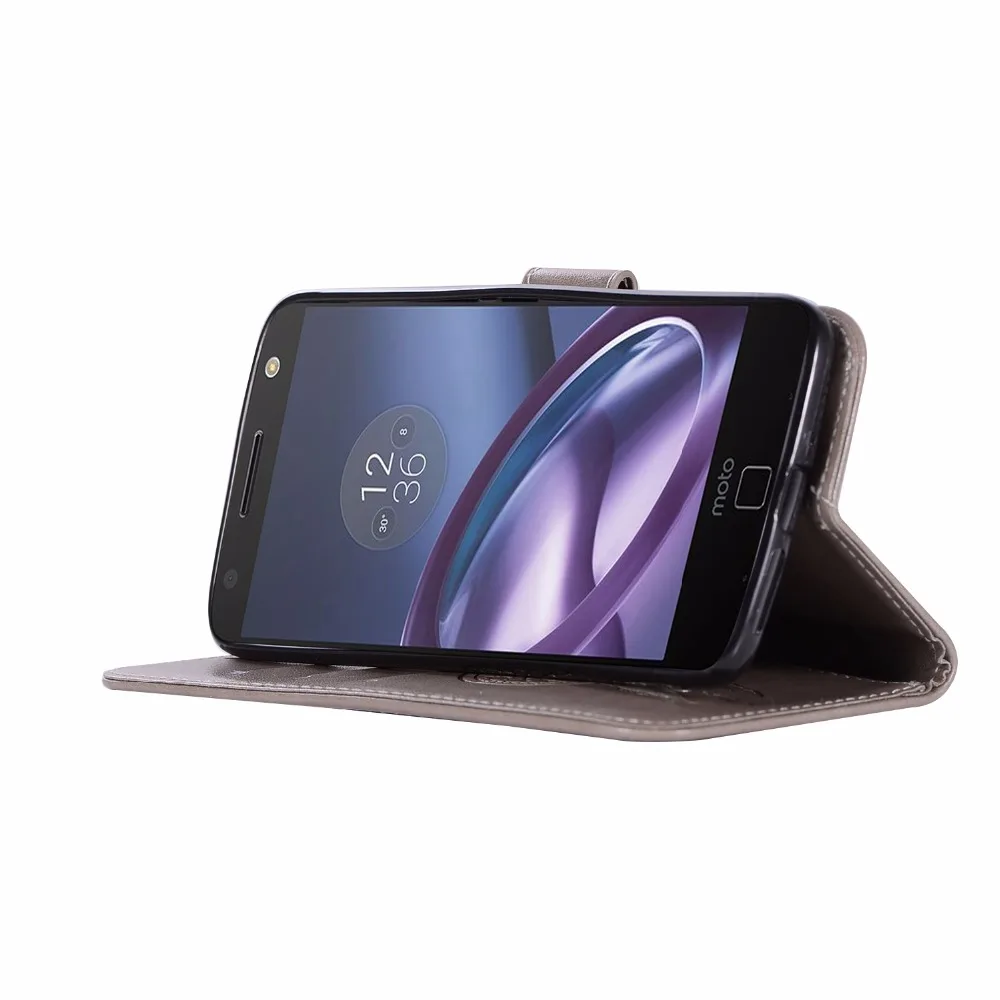 Тиснение флип чехол для Motorola Moto G5S крышка Роскошный кожаный бумажник Kickstand