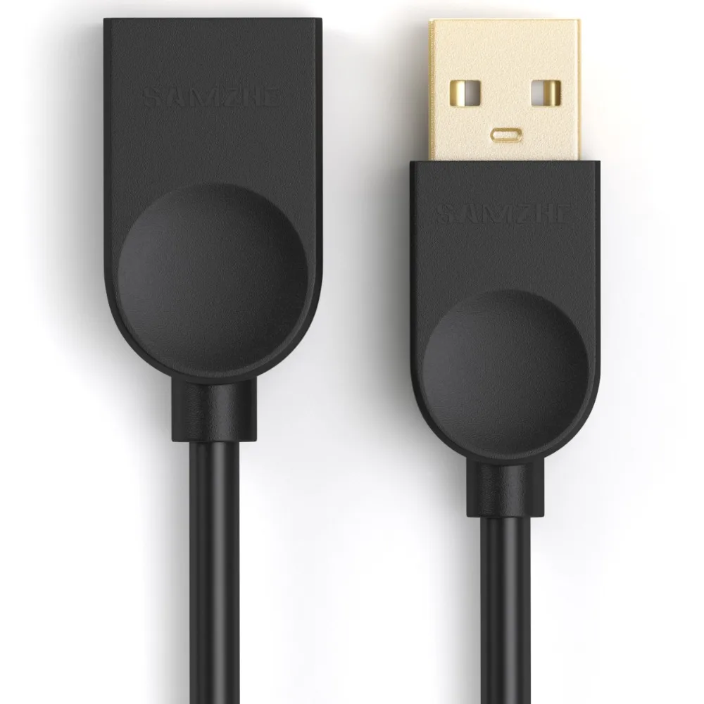 SAMZHE USB2.0 Кабель AM/AF Transmisson данных провод-УДЛИНИТЕЛЬ шнур аль-Фольга Экранирование