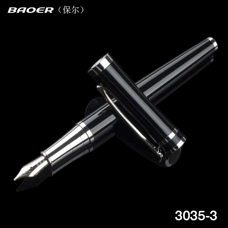 Ручка перьевая Baoer 3035 с наконечником среднего размера все цвета | Канцтовары для