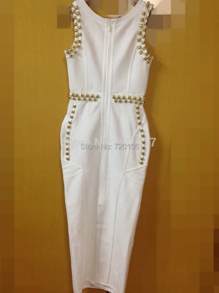 Дамы Одежда высшего качества HL знаменитости Белый рукавов Круглая горловина