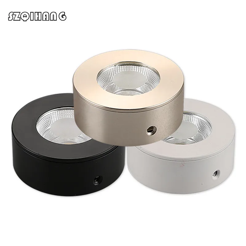 Ультратонкий поверхностного монтажа Led cob вниз светильник Точечный лампы 5 Вт 7 10