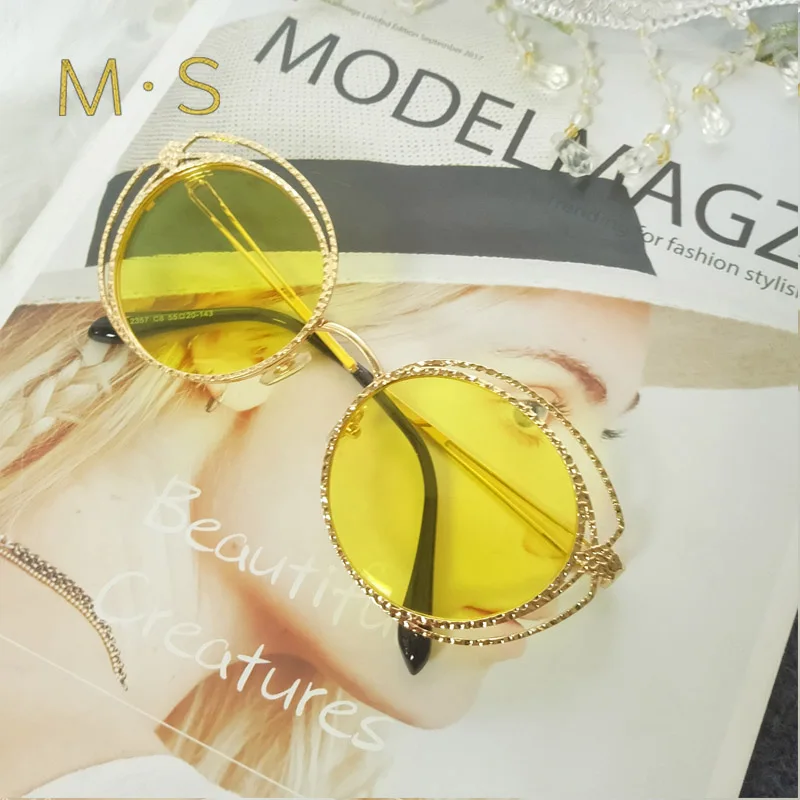 MS 2018 новые модные брендовые солнцезащитные очки без оправы Солнцезащитные