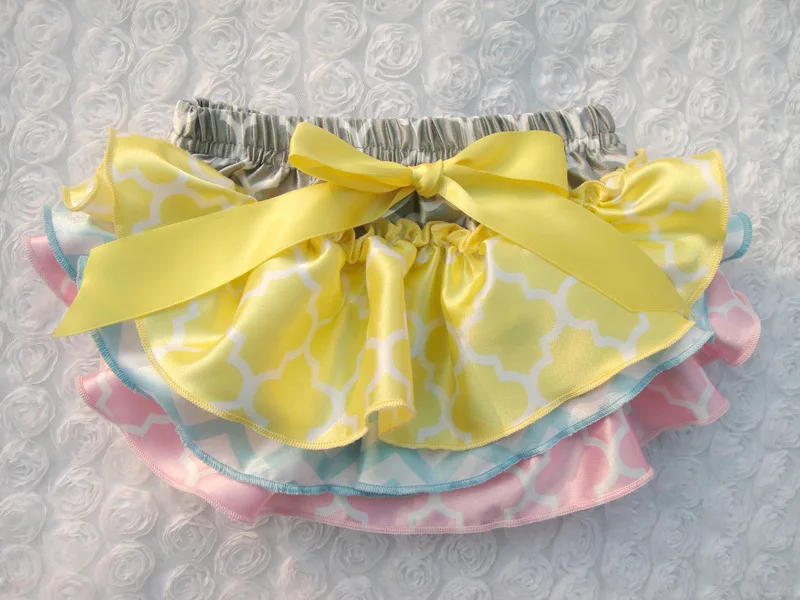 Детские шаровары с оборками многослойные детские подгузники шорты для