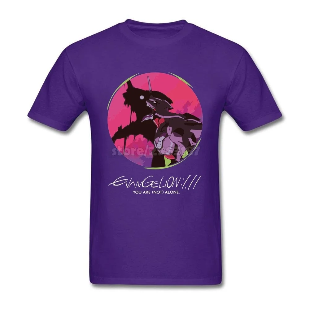 Хлопковая рубашка мужская неоновая Genesis Evangelion Новинка футболки мужские