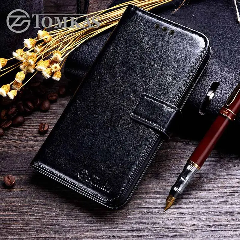 Business Case For Xiaomi Redmi 4A Cases Cover Flip Wallet Conque 5.0 Inch Leather TOMKAS |