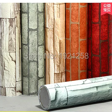 Роскошные виниловые обои с изображением каменной кирпичной стены 5 м 3d кладки