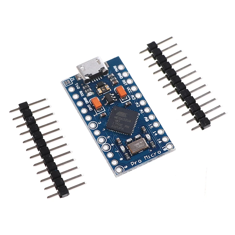 Новый Pro Micro ATmega32U4 5В 16 МГц Замена ATmega328 для Arduino Mini с 2 рядным штырьковым разъемом