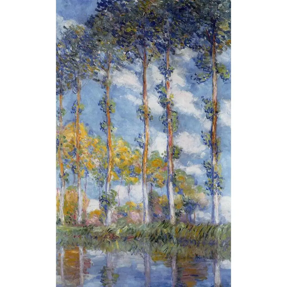 

Poplars by Claude Monet Oil paintings reproduction Landscapes art hand-painted home decor