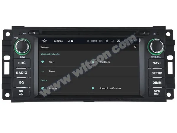 Автомобильный мультимедийный плеер WITSON проигрыватель на Android 10 0 4 Гб ОЗУ + 64 FLASH 8