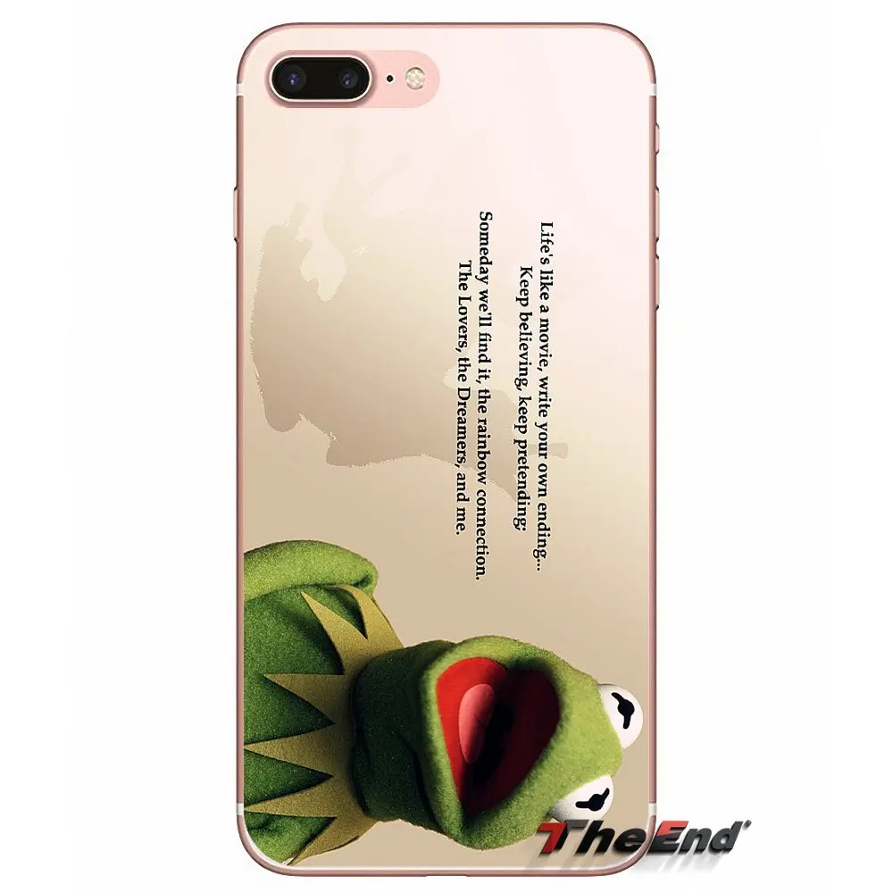 Силиконовый чехол для iPhone X 4 4S 5 5S 5C SE 6 6S 7 8 Plus Samsung Galaxy J1 J3 J5 J7 A3 A5 2016 2017 Frogs A rainbow frog Green