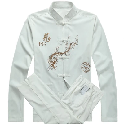 Униформа тайчи традиционный китайский костюм Тан одежда кунг фу рубашка Чун в