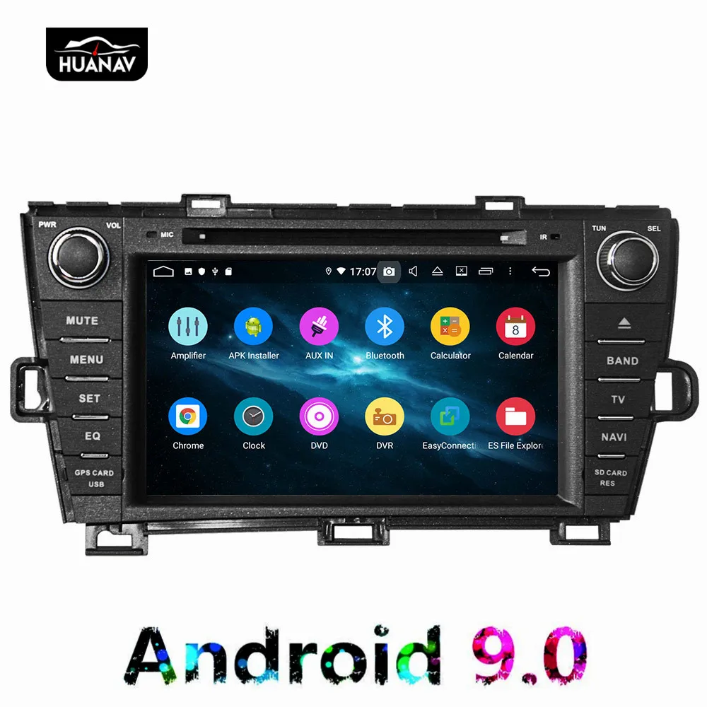 DSP Android 9 Car DVD player GPS Navigation For Toyota Prius 2009-2013 Right hand driving multimedia Auto Radio stereo 64 | Автомобили и