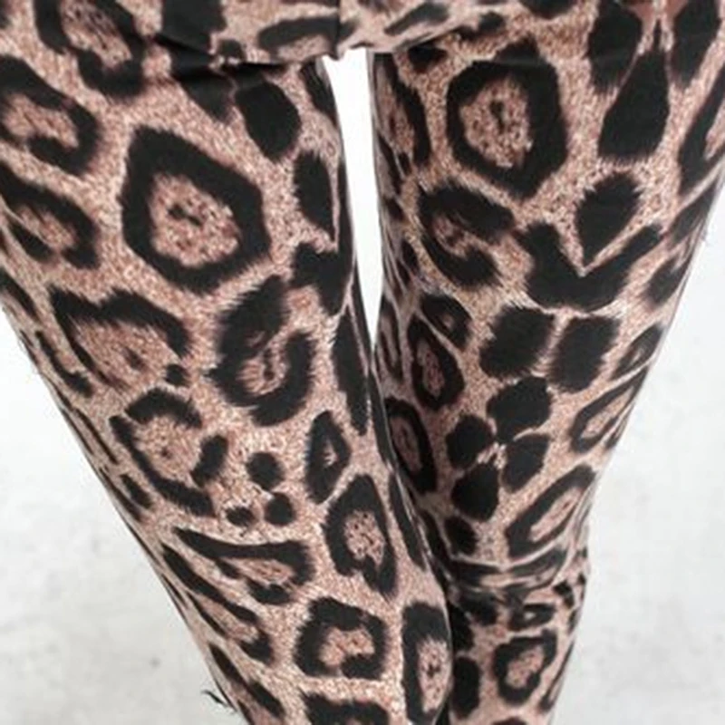 Bigsweety Women Fitness Push Up Pants New Sexy Highstreet Leopard Print Long Leggings High Waist Elasticity Workout | Женская одежда