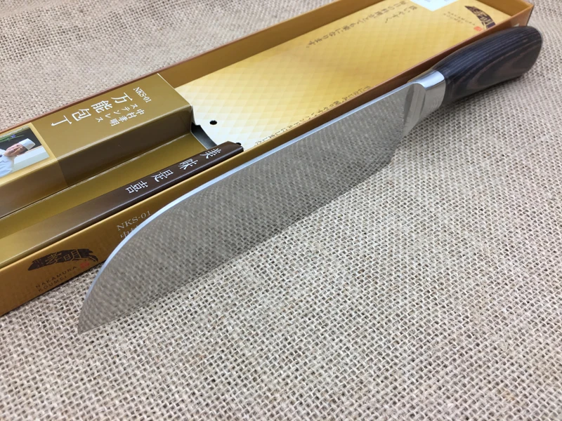 EDC кухонный нож 7 ''нож Santoku 7Cr17 лезвие цветной деревянный нож с деревянной ручкой Универсальный Прочный острый для мяса режущий Кливер новейший