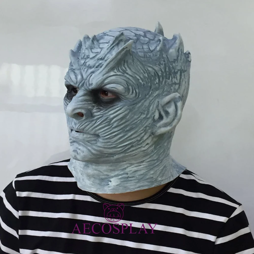 Косплэй Игра престолов ночи король Walker Уход за кожей лица ночной re зомби Хэллоуин маска для взрослых трон Костюм партии аксессуаров