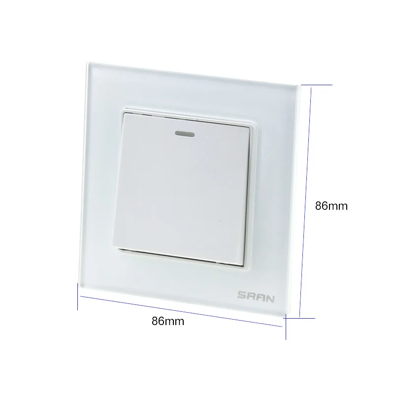 Высококачественный настенный выключатель с одним переключателем панель из