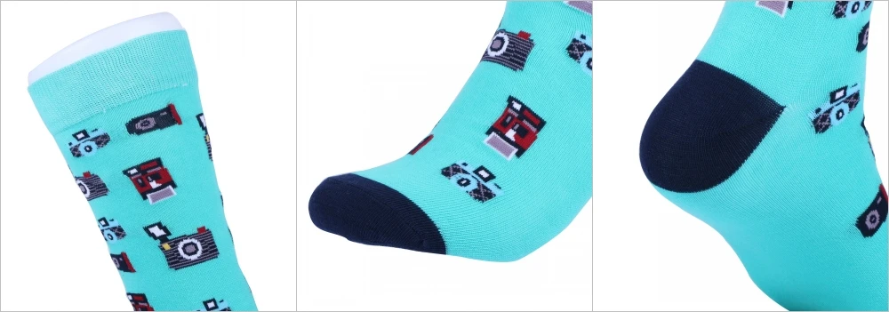 Новые носки для женщин и мужчин harajuku Корейский Японский стиль мультфильм носки хлопок красочные камера ракета автобус велосипед губная помада Повседневные носки