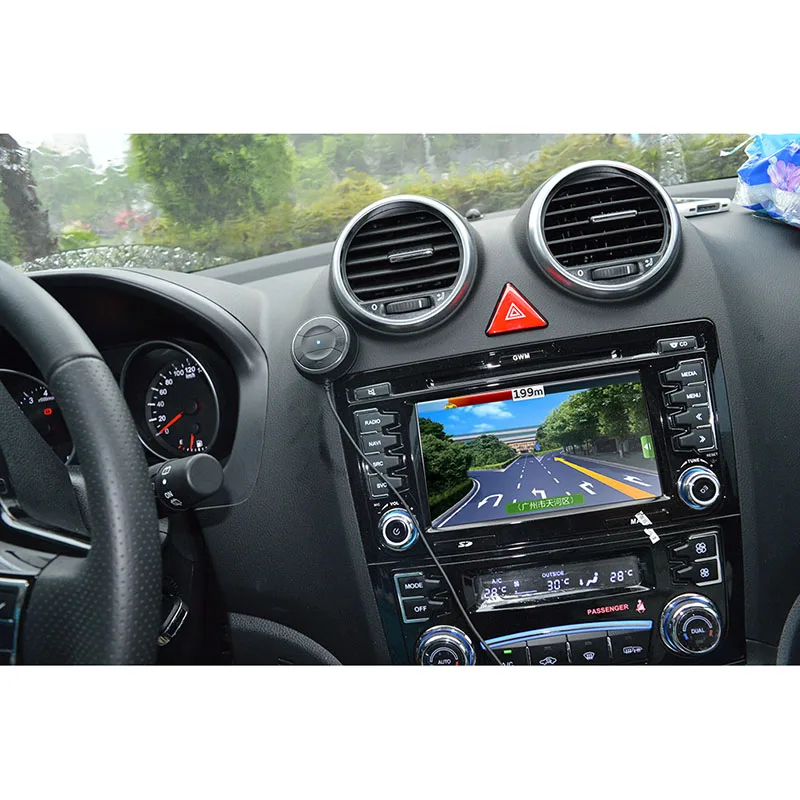 Новый Bluetooth автомобильный комплект свободные руки с функцией NFC Aux приемник