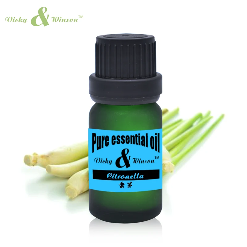

Vicky&winson Citronella essential oil 10ml 100% pure natural aromatherapy oils Remove acne Insect Soothing mood Relax VWDF47