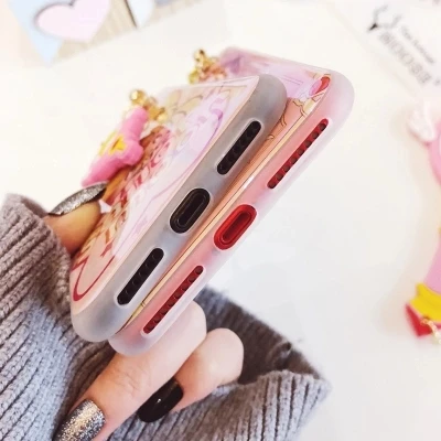 Чехлы для iPhone 8 7 plus 6 6S силикагель Сейлор Мун прекрасный кулон мультяшный корпус