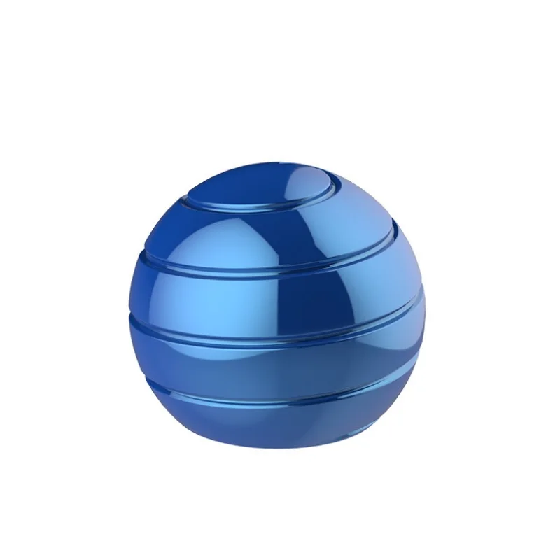 Blue 45mm Сферический вращающийся гироскоп палец гироскоп снятие стресса ролик настольная игрушка декомпрессия Металл вращающийся гироскоп ручной Спиннер подарок для взрослых - Цвет: Blue 45mm