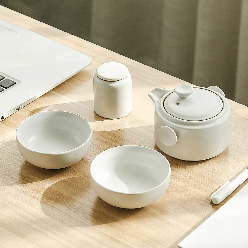 TANGPIN керамический чайник gaiwan с 2 чашками чайный сервиз для кофе портативный