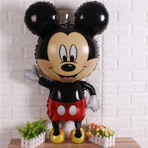Mickey 1 шт 110*64 см воздушные шары в форме Микки, Минни baby shower girl для Микки Мауса на день рождения воздушный шар из фольги Минни Маус поставка украшений для вечеринок - Цвет: Mickey