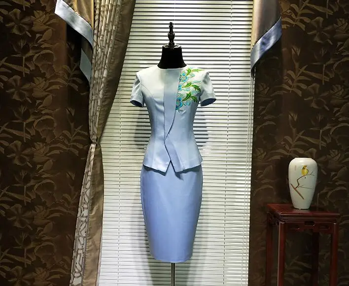 Новая женская летняя новая короткая юбка из двух частей, Женский комплект, высокое качество, Женская юбка, костюмы, модная Офисная Женская одежда, униформа